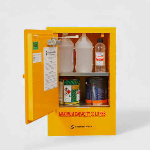 Steelspan - 30L -Dangerous When Wet Storage Cabinet