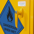 Steelspan - 30L -Dangerous When Wet Storage Cabinet