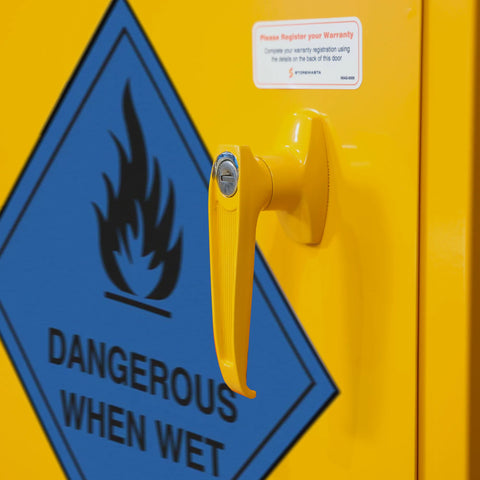 Steelspan - 30L -Dangerous When Wet Storage Cabinet