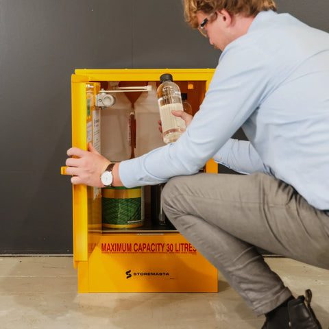 Steelspan - 30L -Dangerous When Wet Storage Cabinet