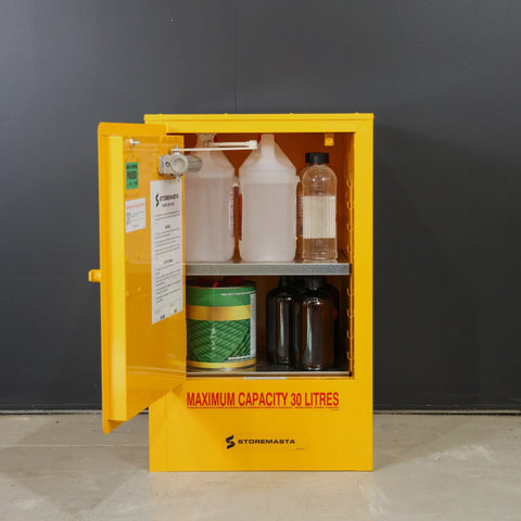 Steelspan - 30L -Dangerous When Wet Storage Cabinet