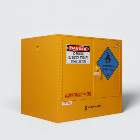 Steelspan - 100L - Dangerous When Wet Storage Cabinet