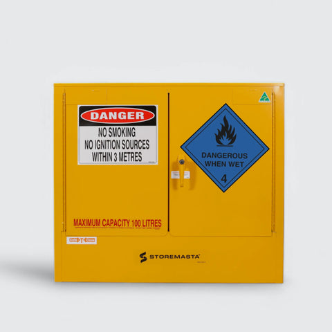 Steelspan - 100L - Dangerous When Wet Storage Cabinet