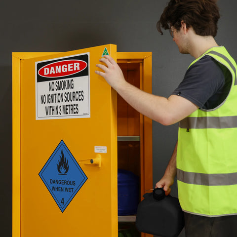 Steelspan - 170L - Dangerous When Wet Storage Cabinet