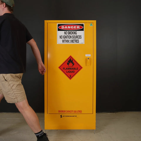 Steelspan - 250L - Flammable Liquid Storage Cabinet (Single Door)
