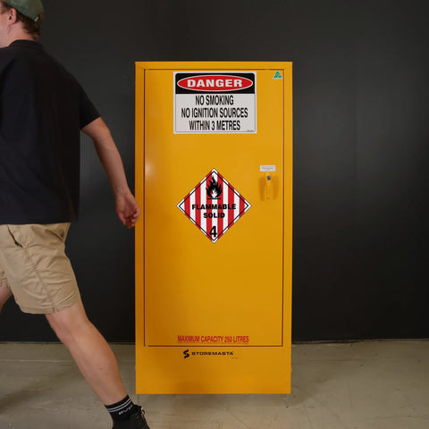 Steelspan - 250L - Flammable Solids Storage Cabinet-Single Door