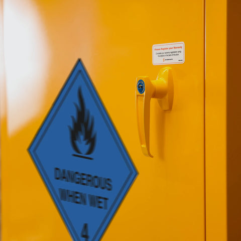 Steelspan - 250L - Dangerous When Wet Storage Cabinet-Single Door
