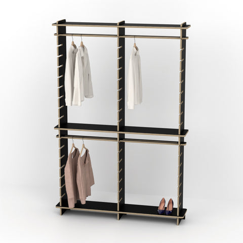 Shelvr Double Bay Clothing Rack | H2315 x D290mm