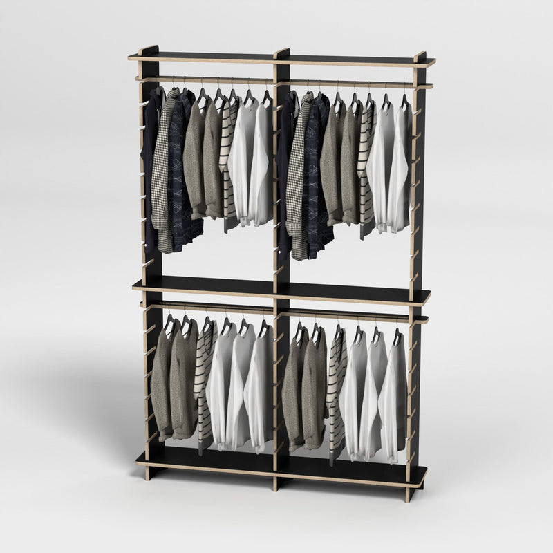 Shelvr Double Bay Clothing Rack | H2315 x D290mm