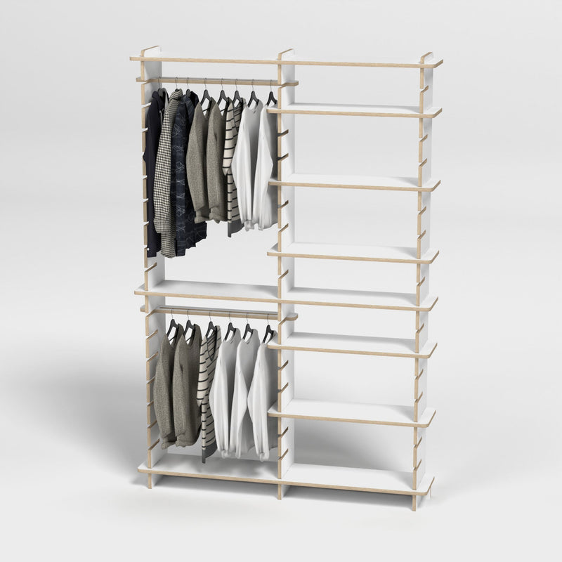 Shelvr Double Bay Clothing Rack | H2315 x D290mm