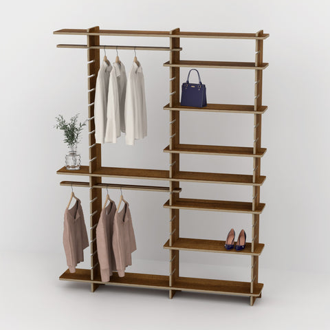 Shelvr Double Bay Clothing Rack | H2315 x D290mm