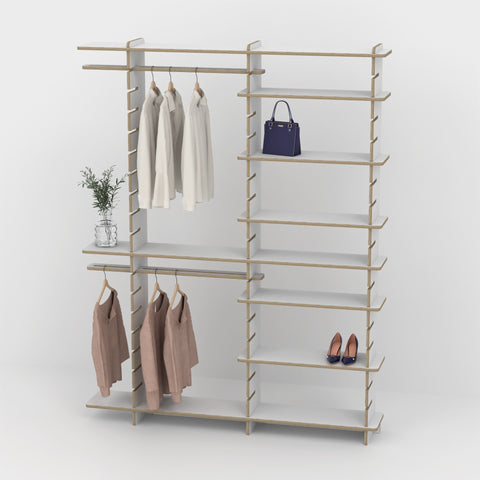 Shelvr Double Bay Clothing Rack | H2315 x D290mm