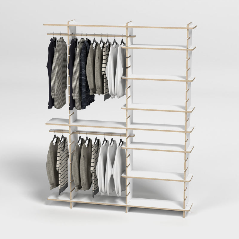 Shelvr Double Bay Clothing Rack | H2315 x D290mm