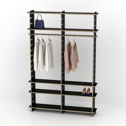 Shelvr Double Bay Clothing Rack | H2315 x D290mm