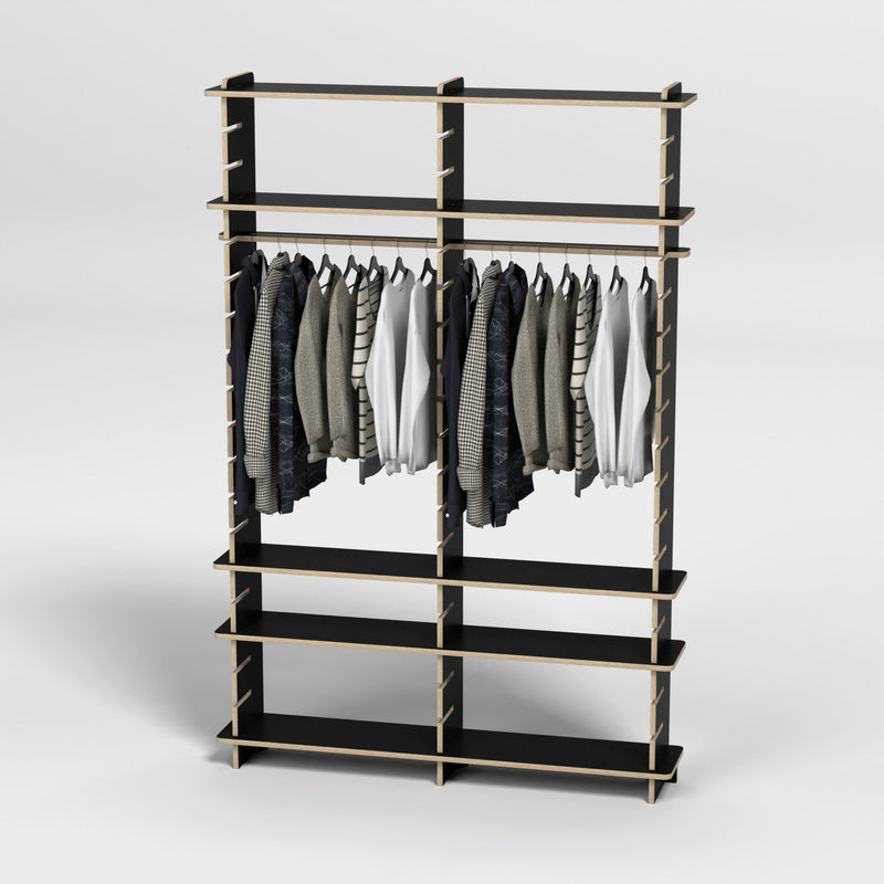 Shelvr Double Bay Clothing Rack | H2315 x D290mm