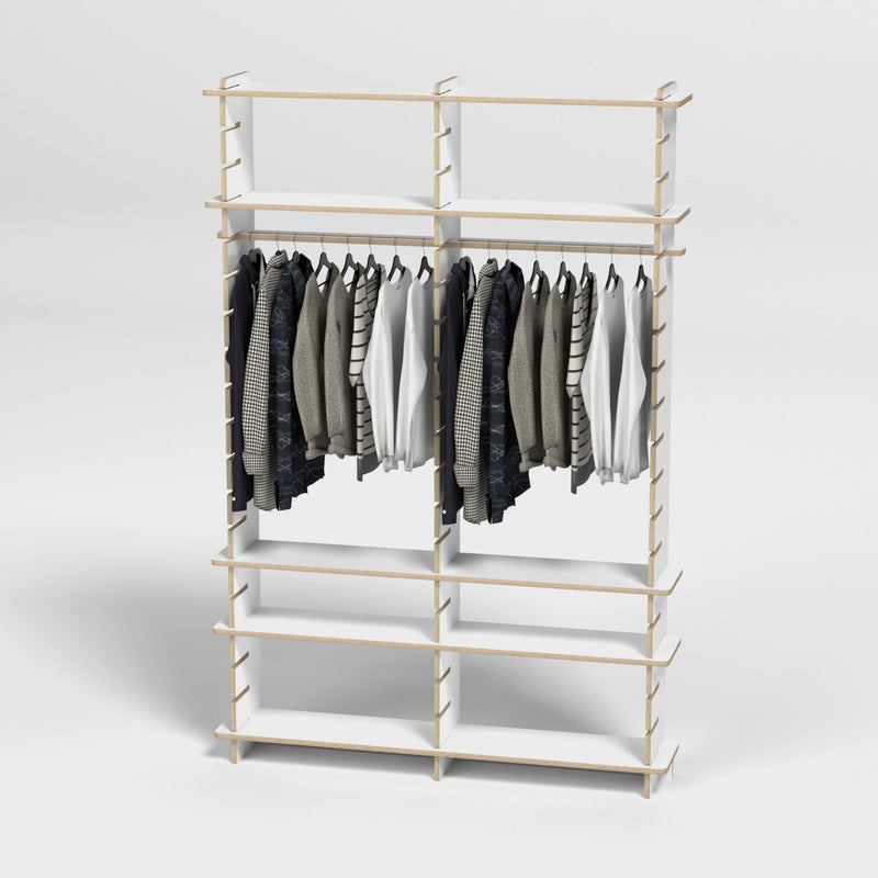 Shelvr Double Bay Clothing Rack | H2315 x D290mm