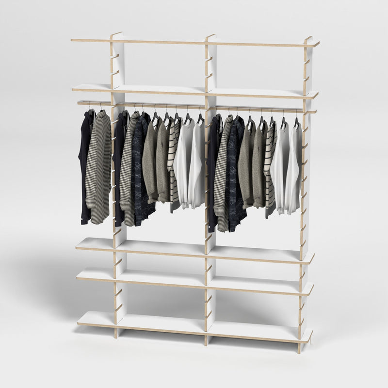 Shelvr Double Bay Clothing Rack | H2315 x D290mm