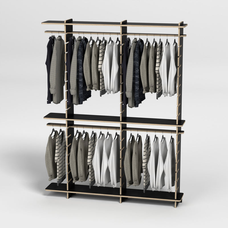 Shelvr Double Bay Clothing Rack | H2315 x D290mm