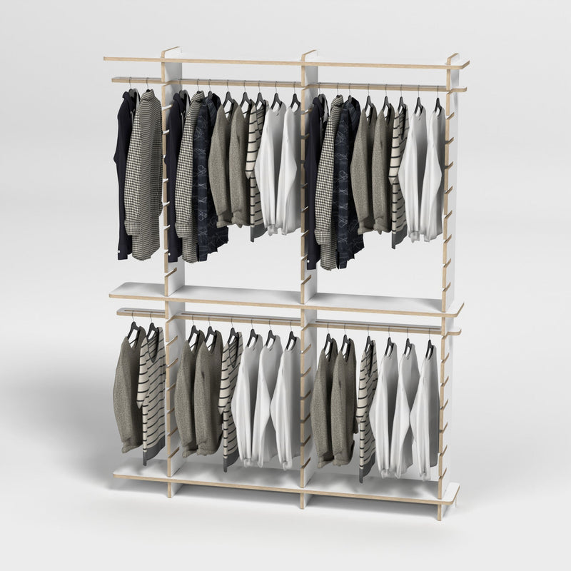 Shelvr Double Bay Clothing Rack | H2315 x D290mm