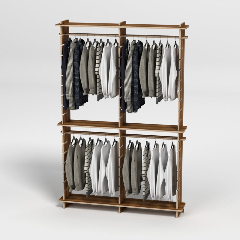 Shelvr Double Bay Clothing Rack | H2315 x D290mm