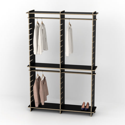 Shelvr Double Bay Clothing Rack | H2315 x D390mm