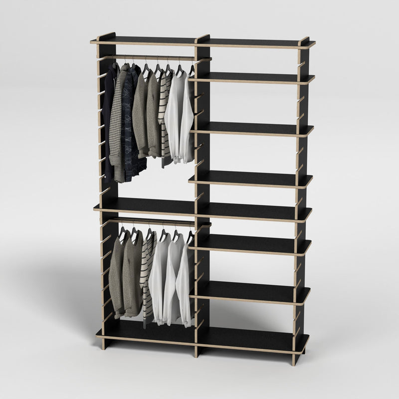 Shelvr Double Bay Clothing Rack | H2315 x D390mm