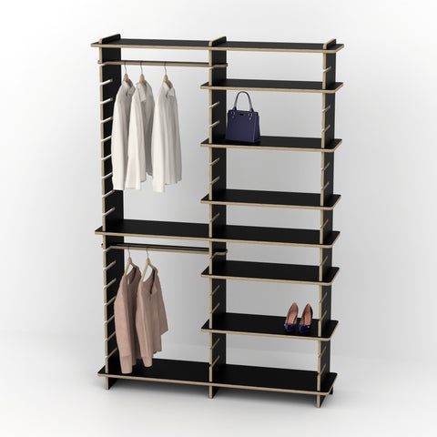 Shelvr Double Bay Clothing Rack | H2315 x D390mm