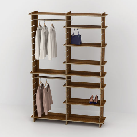 Shelvr Double Bay Clothing Rack | H2315 x D390mm