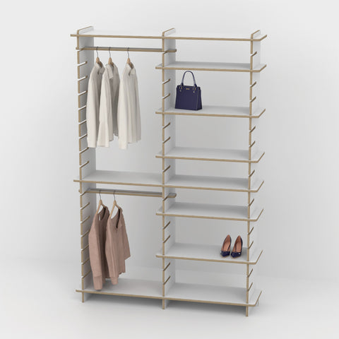 Shelvr Double Bay Clothing Rack | H2315 x D390mm