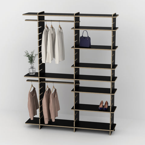 Shelvr Double Bay Clothing Rack | H2315 x D390mm