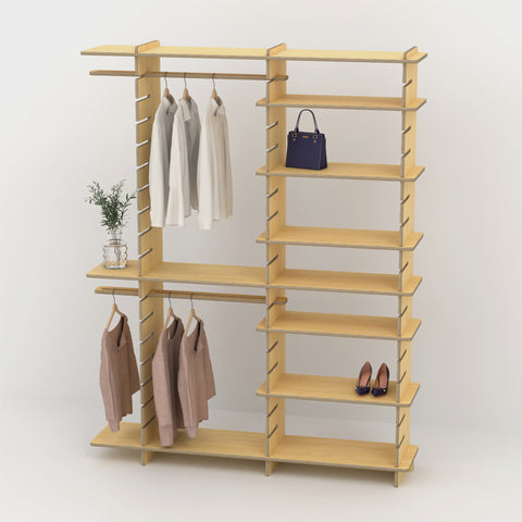 Shelvr Double Bay Clothing Rack | H2315 x D390mm