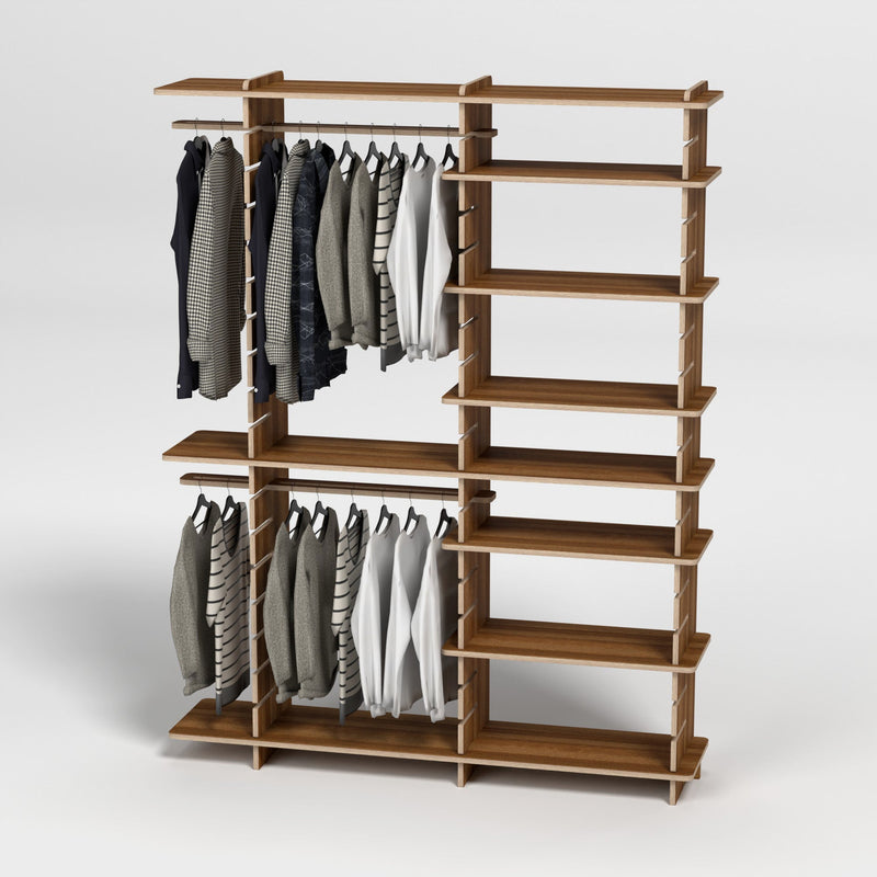 Shelvr Double Bay Clothing Rack | H2315 x D390mm