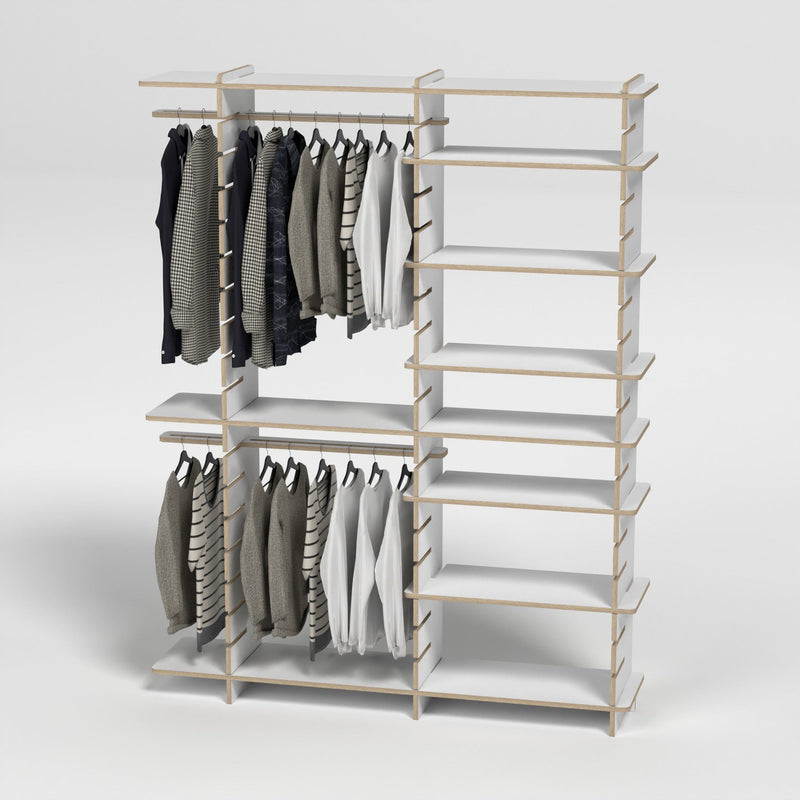 Shelvr Double Bay Clothing Rack | H2315 x D390mm