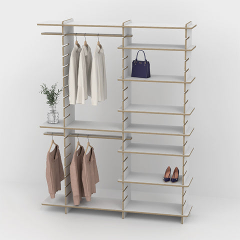 Shelvr Double Bay Clothing Rack | H2315 x D390mm