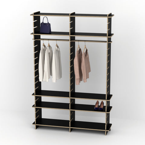 Shelvr Double Bay Clothing Rack | H2315 x D390mm