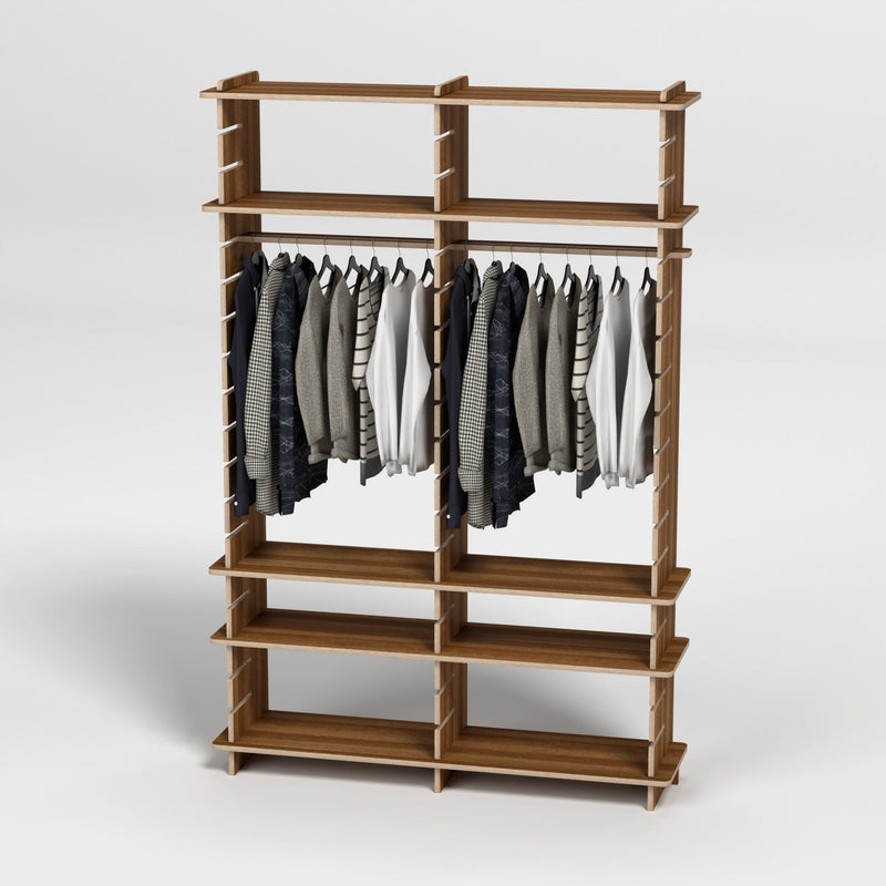 Shelvr Double Bay Clothing Rack | H2315 x D390mm