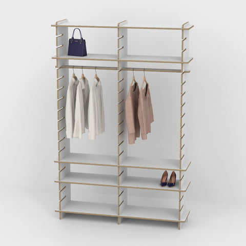 Shelvr Double Bay Clothing Rack | H2315 x D390mm