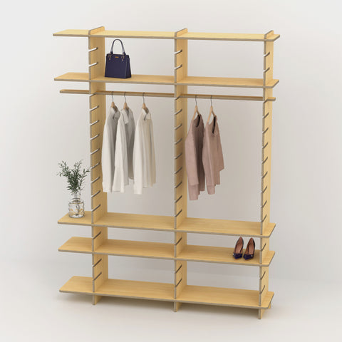 Shelvr Double Bay Clothing Rack | H2315 x D390mm