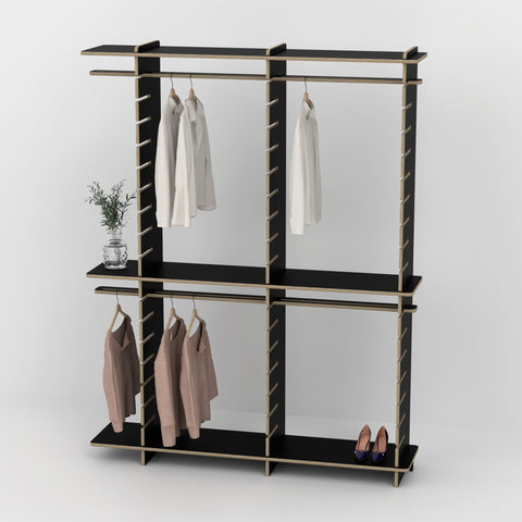 Shelvr Double Bay Clothing Rack | H2315 x D390mm