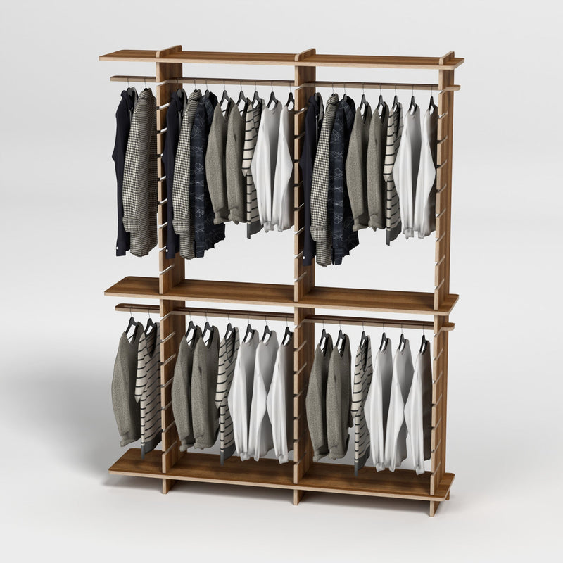 Shelvr Double Bay Clothing Rack | H2315 x D390mm