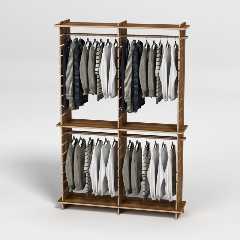 Shelvr Double Bay Clothing Rack | H2315 x D390mm