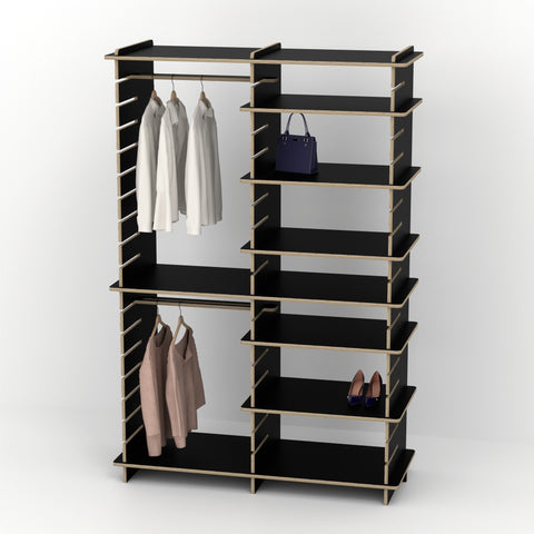 Shelvr Double Bay Clothing Rack | H2315 x D590mm