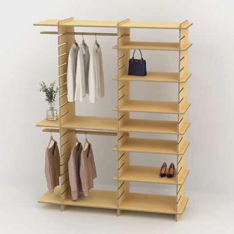 Shelvr Double Bay Clothing Rack | H2315 x D590mm