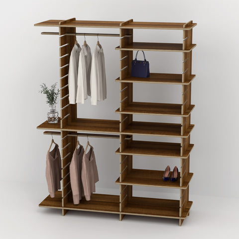 Shelvr Double Bay Clothing Rack | H2315 x D590mm