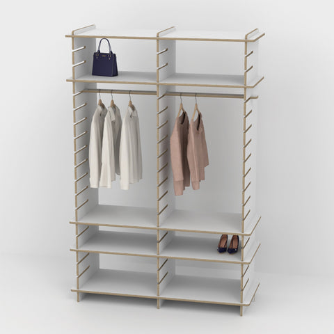 Shelvr Double Bay Clothing Rack | H2315 x D590mm