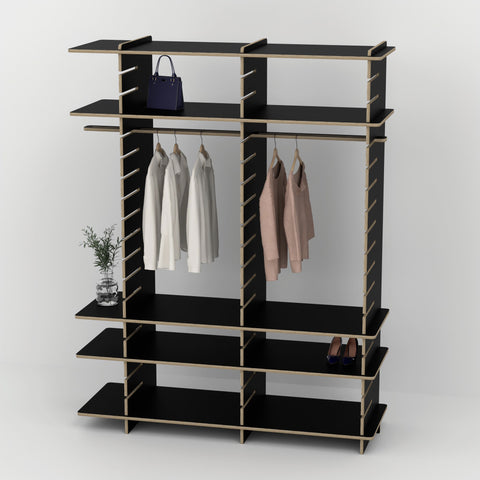 Shelvr Double Bay Clothing Rack | H2315 x D590mm