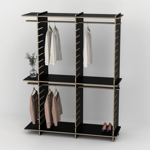 Shelvr Double Bay Clothing Rack | H2315 x D590mm