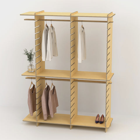 Shelvr Double Bay Clothing Rack | H2315 x D590mm