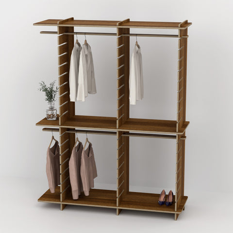 Shelvr Double Bay Clothing Rack | H2315 x D590mm