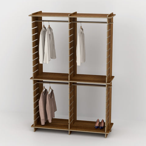 Shelvr Double Bay Clothing Rack | H2315 x D590mm